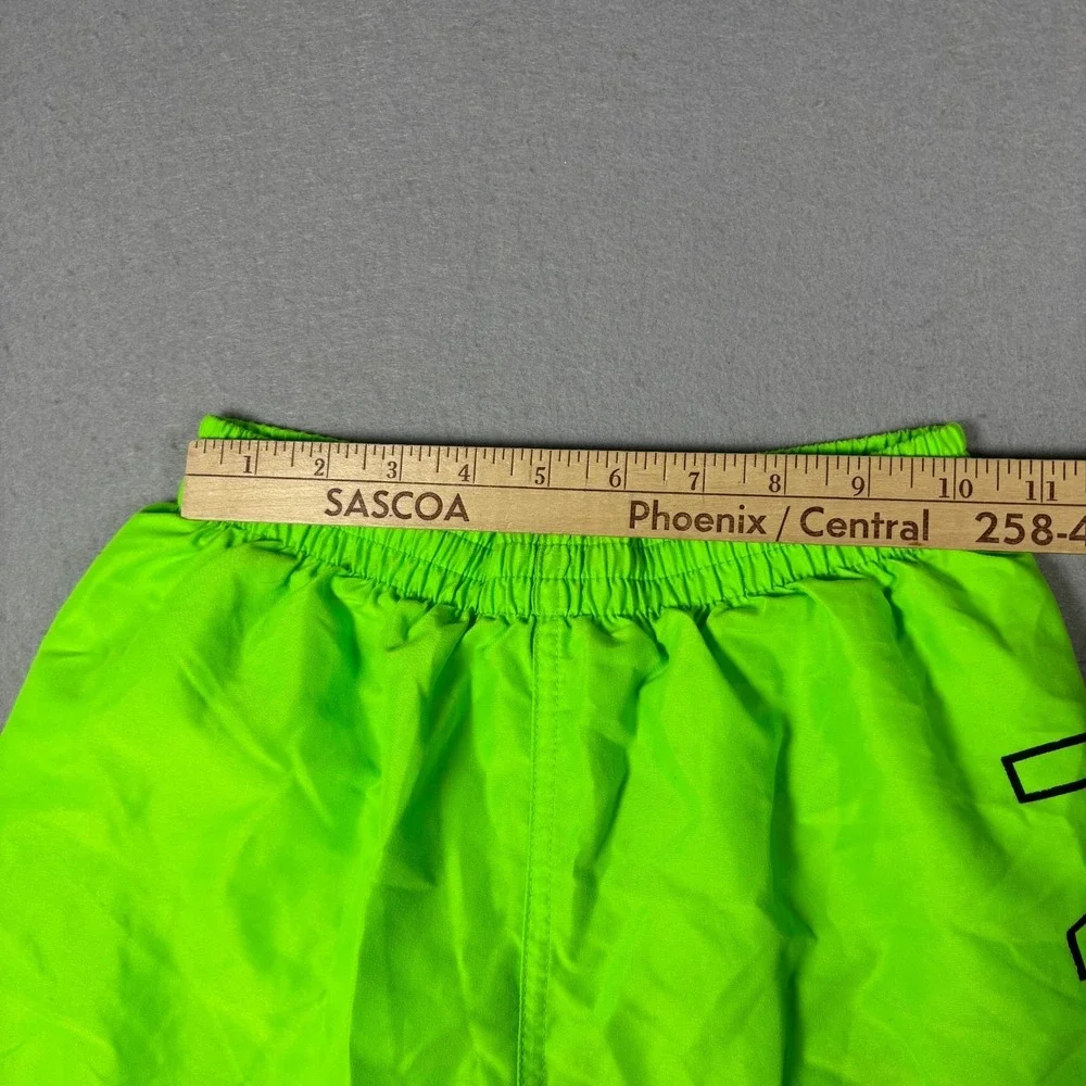 Nike Boys Swim Trunks Size L 12-13 Yrs Neon Green Volley Shorts Mesh Lined Beach